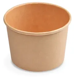 1000 Eisbecher 125 ml Papier mit PE-Beschichtung braun - Stilvolle Präsentation