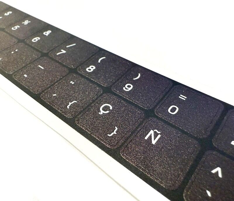 Spanisch Tastatur Anpassung Aufkleber Kit HP: Hohe Haltbarkeit UV Reprinted Hintergrund