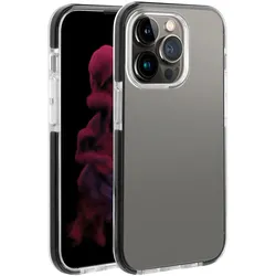 Cover für Apple iPhone 14 Pro (Schwarz, Transparent) Rock Solid