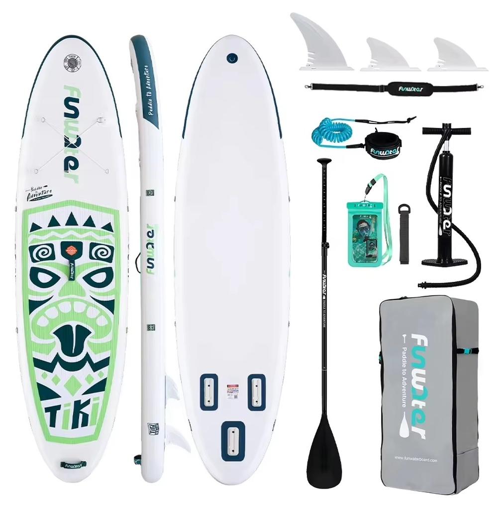 Aufblasbares SUP-Board - SUPFW05A - Stand-Up-Paddleboard - 320 x 84 x 15 cm - Rutschfeste Oberfläche - Für Erwachsene