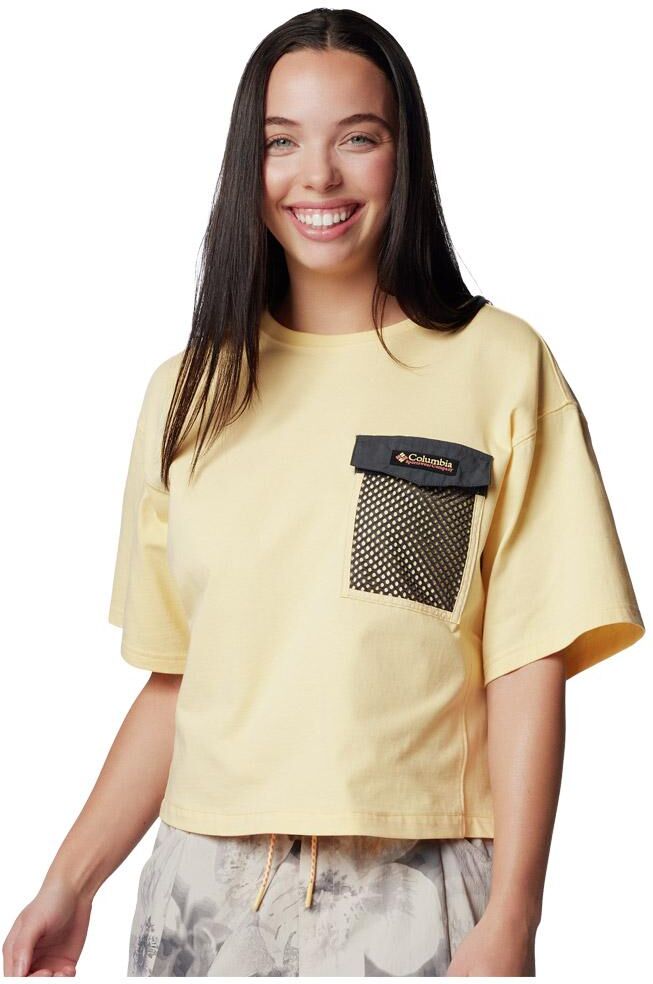 Columbia  - Painted Peak Knit Ss Cropped Top W Sunkissed Shark - XS - Tee-shirt de rando