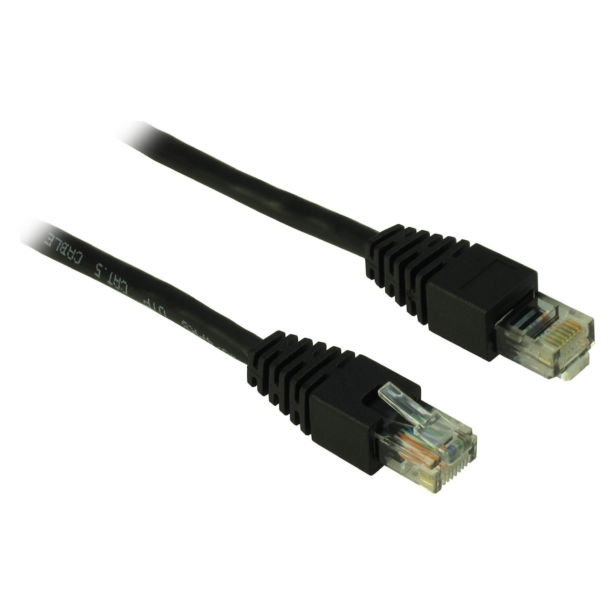 Intertec AC LAN-Kabel CAT5 UTP, 10,0m Black (UTP, CAT5, 10 m) (88885049)