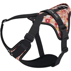 Julius-K9 K9 Longwalk lightsele w/handle+trackerpocket,PinkFlower,2XL (XXL), Halsband + Leine