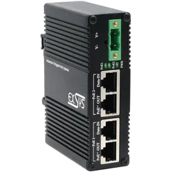 Exsys Industrial PoE++ 10 Gigabit Injektor 90W (802.3af (PoE), 802.3at (PoE+), 802.3bt (PoE++), 90 W), PoE Injector