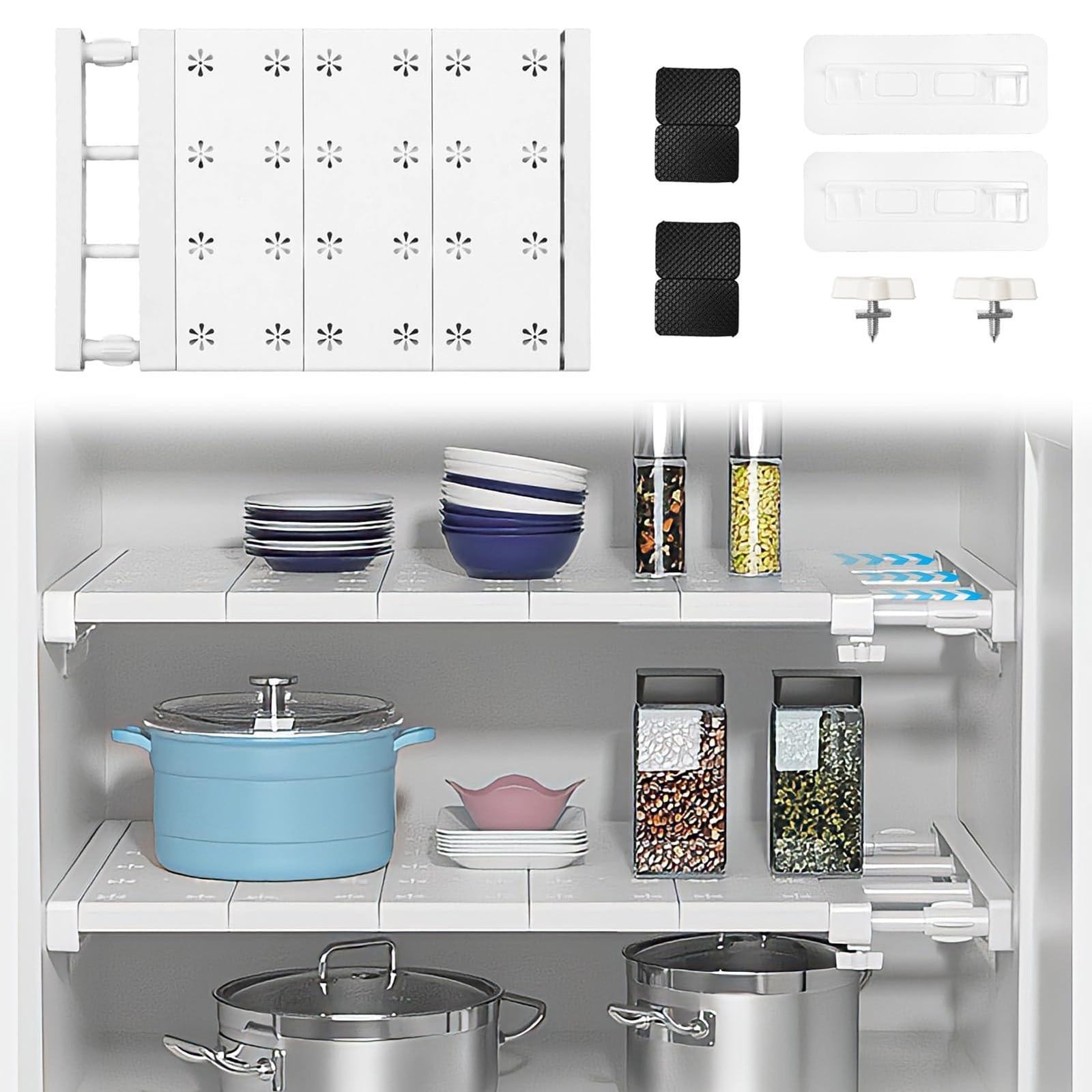 Verstelbare wandplanken voor keuken en badkamer