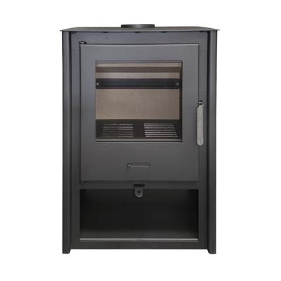 MAESTRO FERRETERO MF - Holzofen Deva 12 kW aus Stahl mit Vermiculite-Brennkammer und sauberer Keramikscheibe für effiziente Verbrennung und niedrige Emissionen