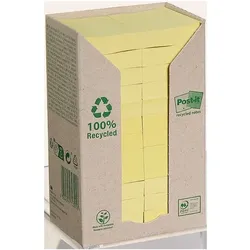 Post-it Super Sticky Recycling 24x Haftnotizen »Recycling Notes« gelb 100 Blatt gelb