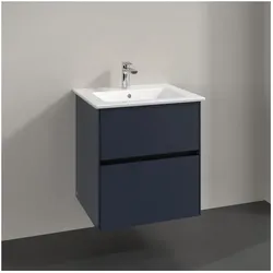 Villeroy und Boch Collaro Waschtischunterschrank C14200VQ 56,1x61x48cm, Waschbecken mittig, marine blue
