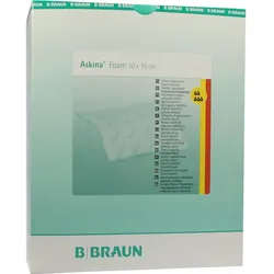 Askina Foam Ster.hyd.wundaufl.10x10cm Nicht Haft. 10 ST
