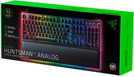 Razer Huntsman V2 Analog bekabeld USB optomechanisch toetsenbord met RGB-verlichting zwart QWERTY