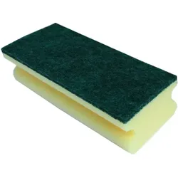 Vliesschwamm Sito Topfreiniger gelb-grün 15x7x4,5 cm, Reinigungsschwamm, vielseitig einsetzbar