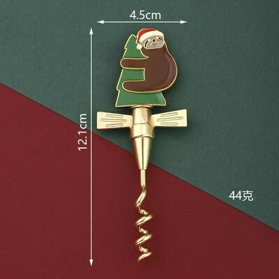 Inspired Finds Christmas Bear & Puppy Wine Bottle Opener Decorative Holiday Corkscrew Gift bear