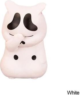 Uplift Essentials Kawaii Cute Cat Doll Desktop Ornamen white