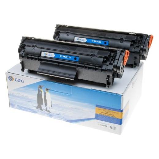 G&G Toner 2er Set kompatibel HP Q2612AD/ Canon FX-10/703 (BK) (14988)