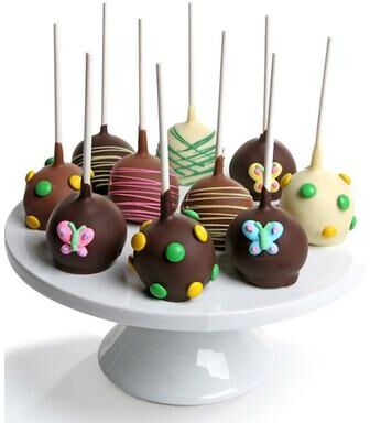 From You Flowers Spring Chocolate Dipped Cake Pops - 10 Pieces