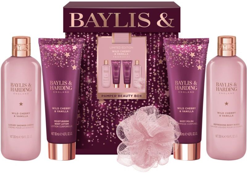 Baylis & Harding Wild Cherry & Vanilla gift set for the body