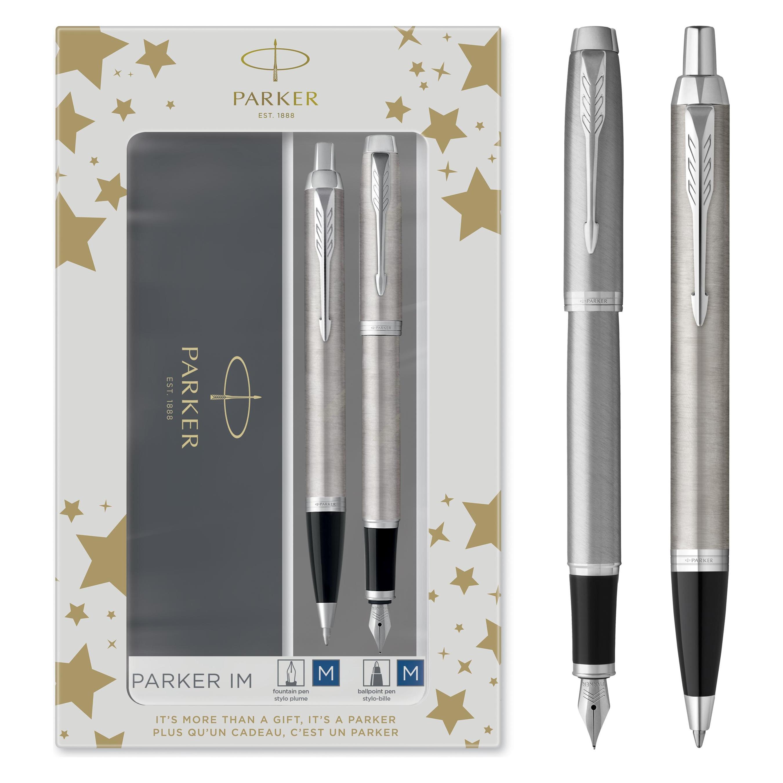 Parker Pen IM Brushed Metal C.C. DuoSet inkl. Geschenkbox (2x) (2183058)
