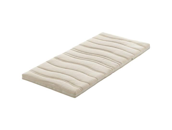 Linea Natura Topper Waldgrün Latex, Weiß, 90x200 cm, Made in Austria, Bezug abnehmbar/waschbar, wendbar, optimale Belüftung, für verstellbare Lattenroste geeignet, atmungsaktiv, Schlafzimmer, Matratzen Shop, Matratzenzubehör, Topper