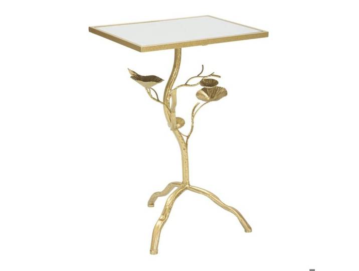 Console Arab en fer doré avec plateau blanc – 96 5 x 41 x H 78 cm - Réf. VK8681847403128