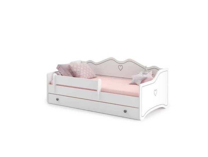 Lit enfant Lola 180x80 gris - 1001JOUETS - MDF