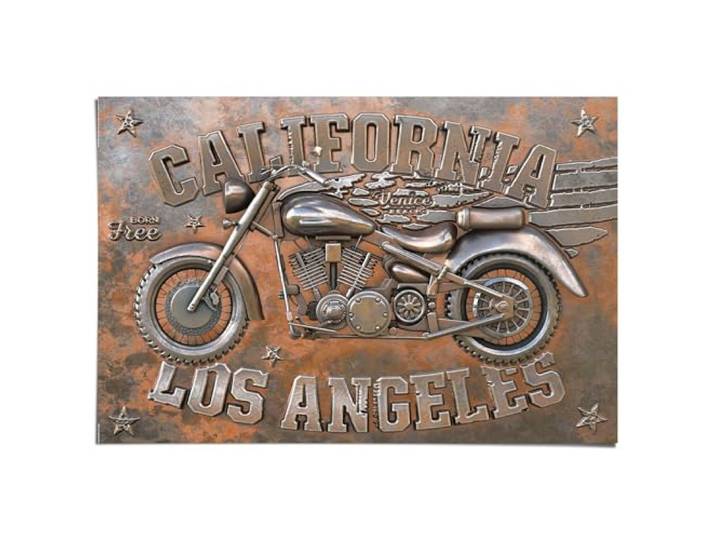 REINDERS Poster, Born Free Bikers, Hobbyraum, Poster, Wanddeko, Room Decor, Bilderdruckpapier, Braun, 61 x 91,5