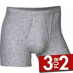 JBS Basic Fly Boxer Grau Baumwolle 3XL Herren