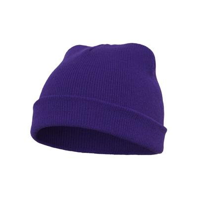 Beanie FLEXFIT "Flexfit Unisex Heavyweight Beanie", Herren, Gr. onesize, lila, Kunstfaser, Mützen Beanie