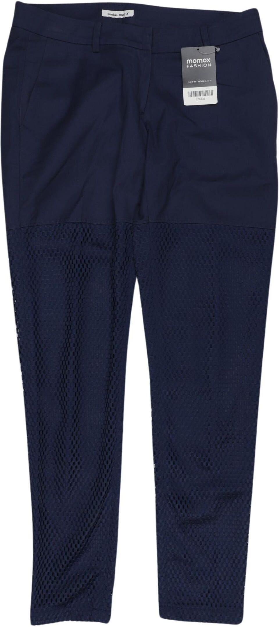 frankie morello Damen Stoffhose, Blau, Gr. EU 32 (IT 38), Synthetik / Baumwolle - Second Hand