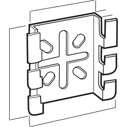Legrand CM586130 Wandausleger sendzimirverzinkt schraubenlosen Befestigung