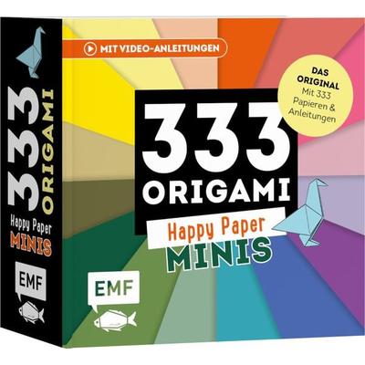 333 Origami Minis – Happy Paper – Dein dekorativer Wendeblock zum kreativen Falten & Notieren, Taschenbuch von , Edition Michael Fischer / EMF Verlag,