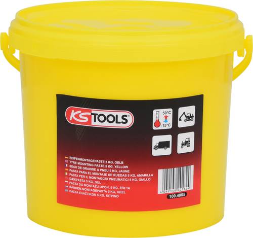 KS Tools Reifenmontagepaste 5 kg, gelb 100.4005