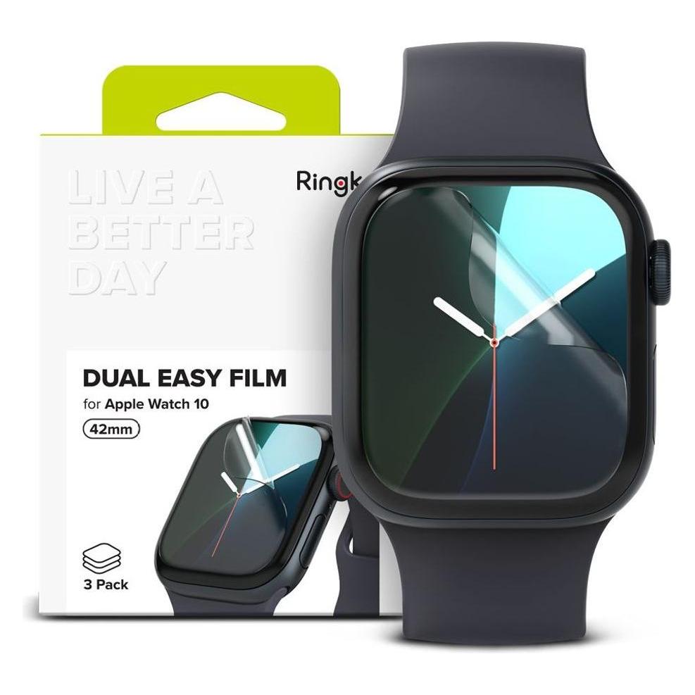 Ringke Dual Easy 3-pack protective foil for Apple Watch 10 42 mm (26307-0)