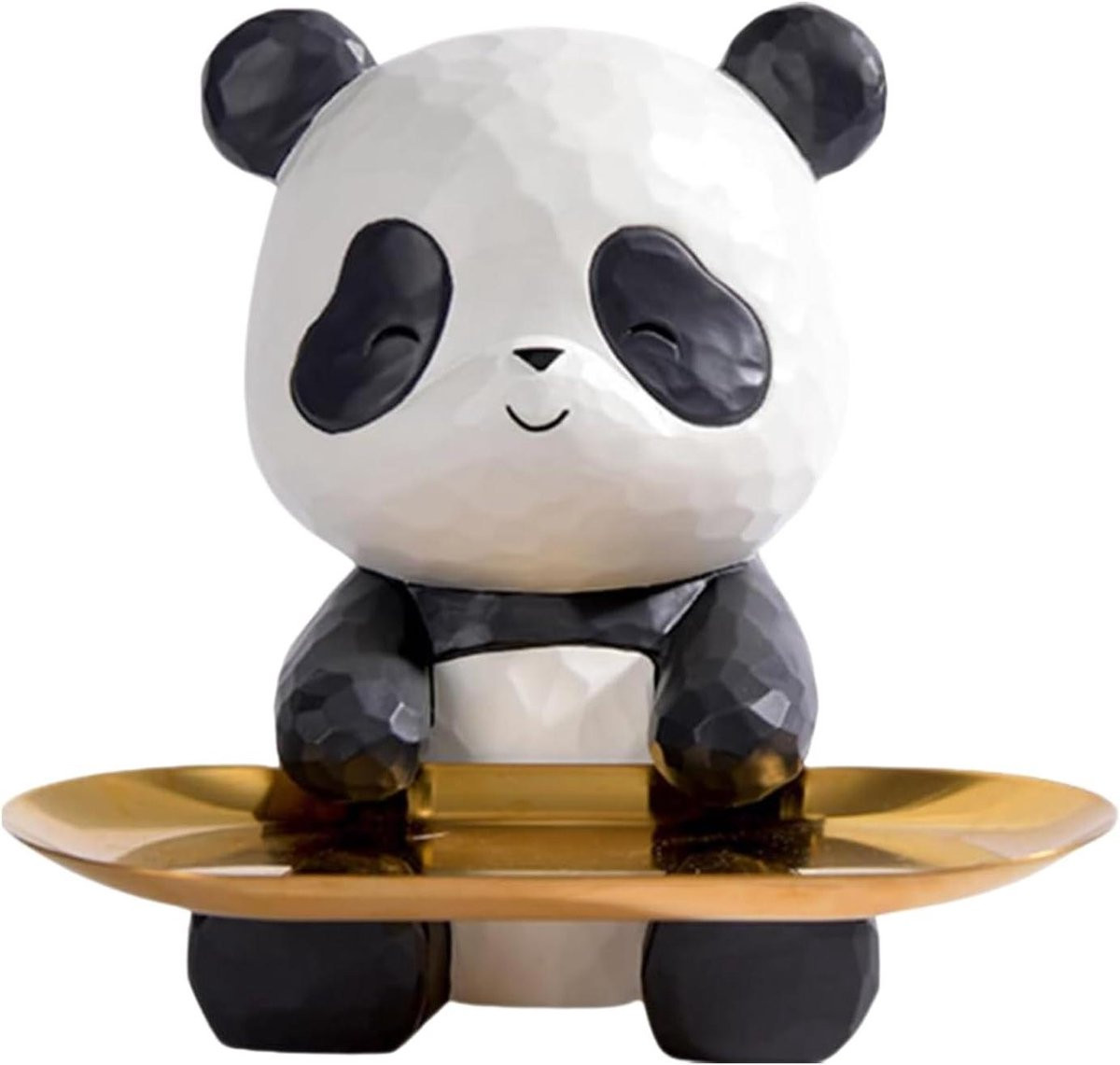 Panda Dienblad Sleutelhouder Decoratie Wit Zwart