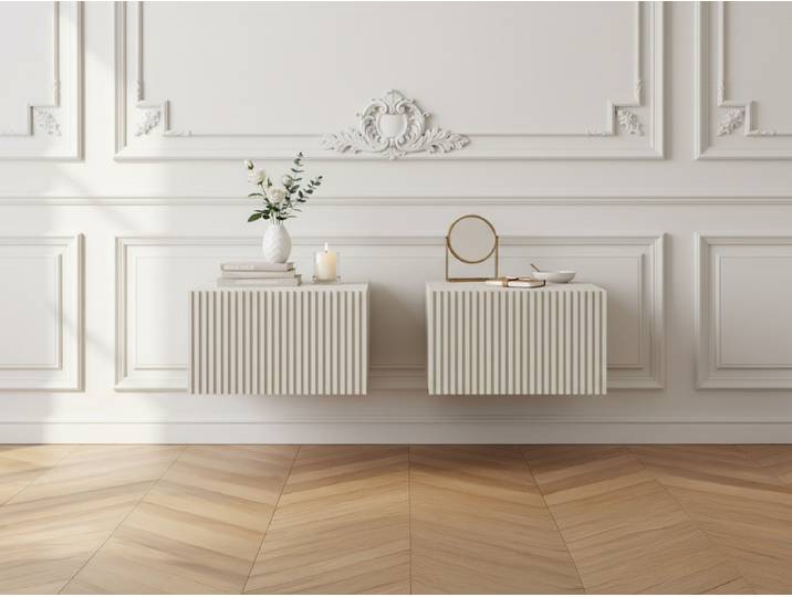 Lot de 2 chevets tiroir KASHA suspendu