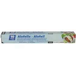 Starpak Papstar Alufolie 10 m x 30 cm in Faltschachtel, 24 x 1 Rolle