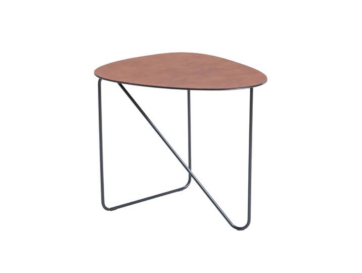 LIND DNA Curve Couchtisch Leder cognac, bull, m