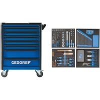 Werkzeugwagen workster highline blau/schwarz, inkl. 147 Werkzeuge