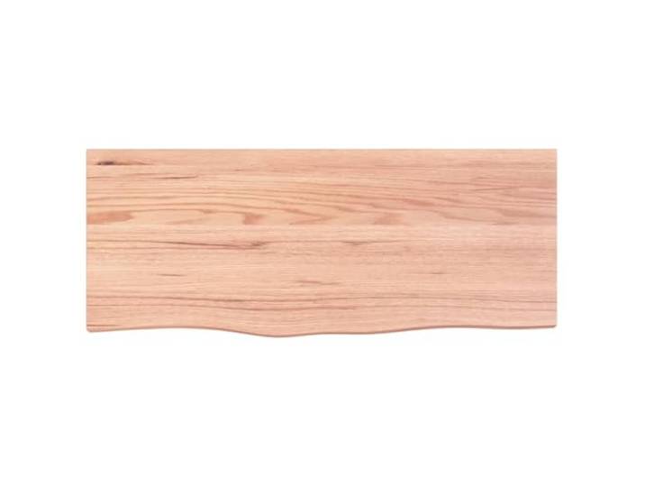 KTHLBRH Ersatz-Tischplatte 100 x 40 x (2-4) cm Braun Eiche Massives Eichenholz, lackiert, lebhafter Rand, maximale Traglast 32 kg, für den privaten und gewerblichen Gebrauch
