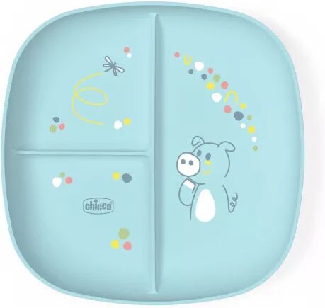 Chicco Plato porcionado  Plato azul 12m+