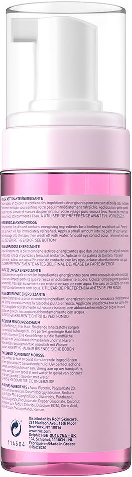 Roc Mousse Limpiador energizante 150 ml