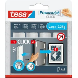 tesa, Klebehaken + Klebenagel, Powerstrips Click Large