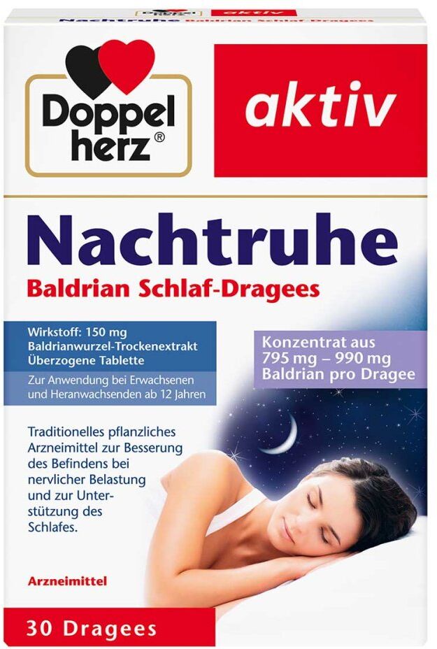 Doppelherz Nachtruhe Baldrian Schlaf-dragees