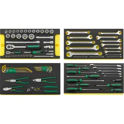 STAHLWILLE Werkzeug-Sortiment für Trolleys 13217 805/4 WT TCS 89 tlg.