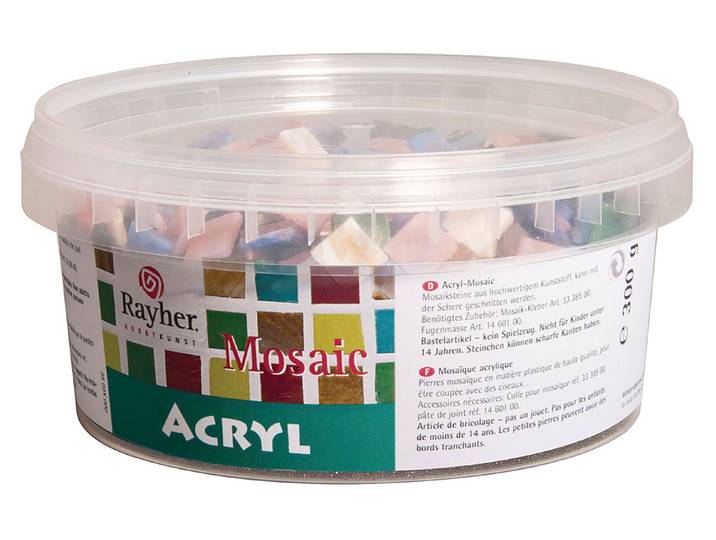 Rayher Acryl-Mosaiksteine Marmoriert 1 cm 300 g