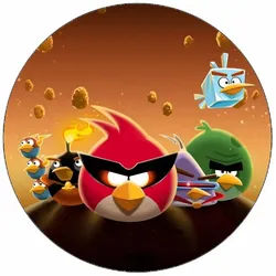 Essbares Papier „Angry Birds“ – Ø 19,5 cm