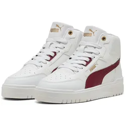 PUMA Shuffle Downtown Mid Sneaker Kinder 02 - PUMA white/team regal red/PUMA gold 37