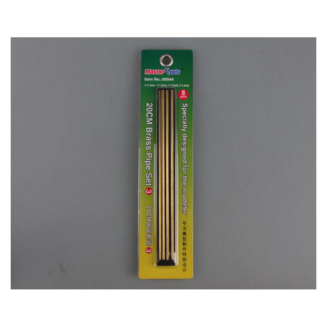 Master Tools 20CM Brass Pipe / Messingrohr Set 3 (09944)