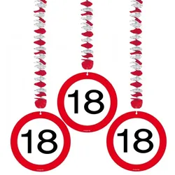 18. Geburtstag Verkehrsschild Rotorspiralen