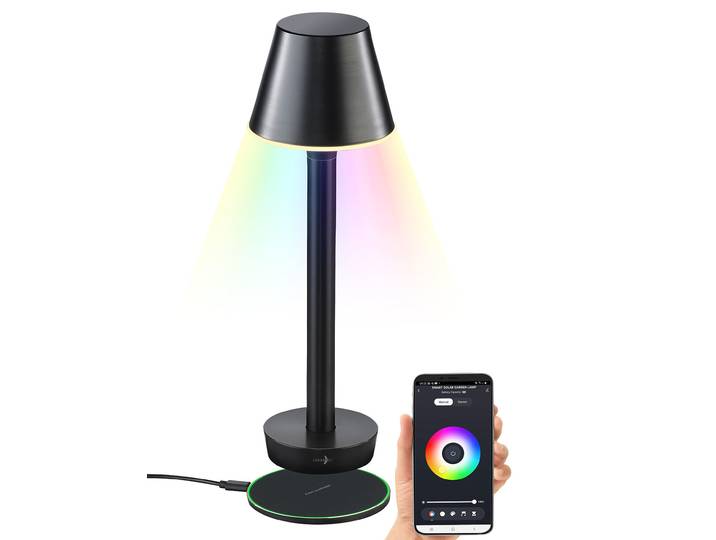 Smarte Outdoor-Tischlampe, RGB-CCT-LEDs, App, Bluetooth, 40 lm, IP67