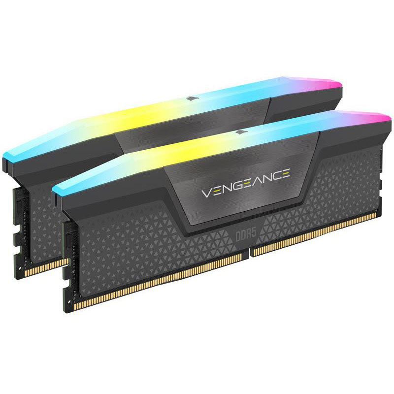 16GB Corsair Vengeance RGB grau DDR5-5200 DIMM CL40 Dual Kit